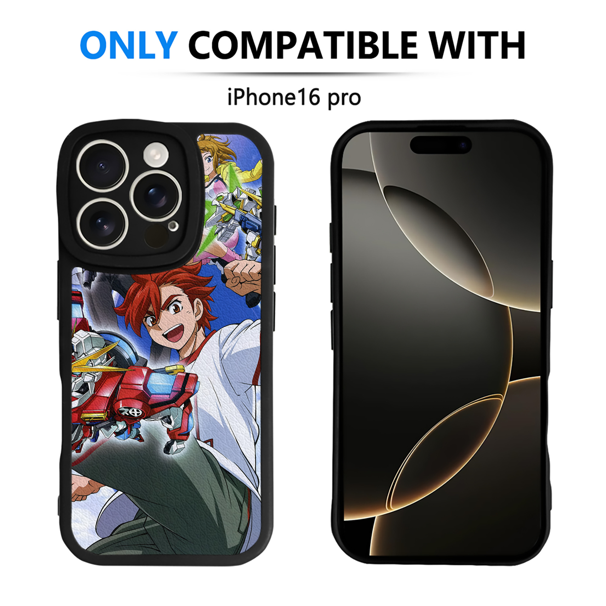 （画像用） 機動戦士ガンダム Mobile Suit Gundam 【iPhone 16シリーズ対応】シリコンスマホケース（レザー調） 材質：シリコン